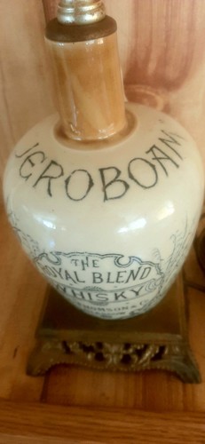 Antique whisky jug lamp - whisky, jug/lamp