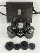 VINTAGE JAPANESE HANIMEX CASED 10 X 40  EXTRA WIDE ANGL BINOCULARS #234
