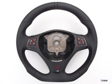 BMW M-TECH SPORT 1/3/X E82/E87/E90/92/84 NEW NAPPA ERGONOMIC INLAYS FLAT BOTTOM