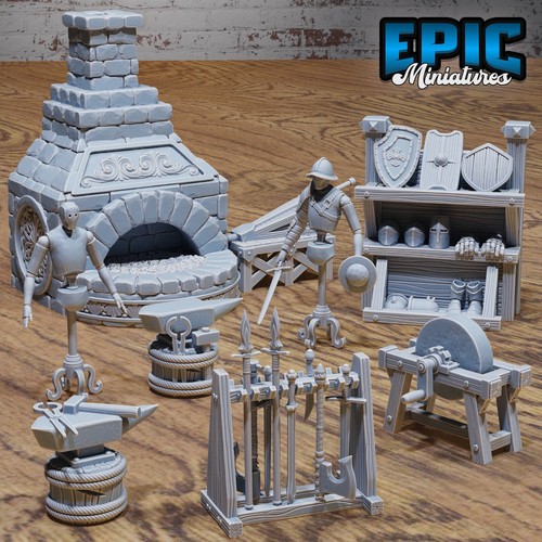 Blacksmith scenery d - scenery, d&d