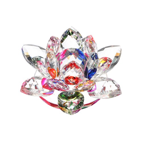Crystal lotus flower figurine - crystal,