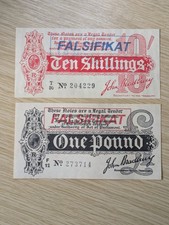 Bradbury one pound and - , ten