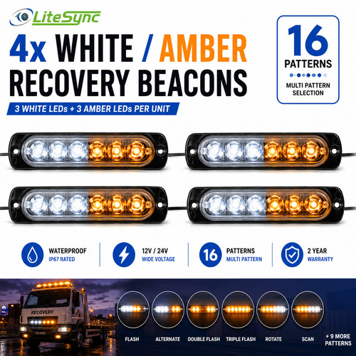 12v 24v amber white - 24v, hazard