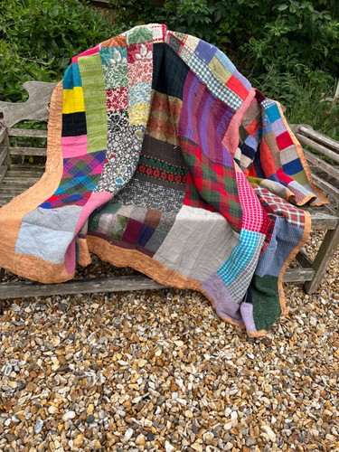 Vintage quilt patchwork - quilt,