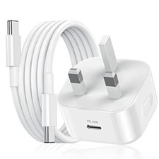 For iPad 11th Generation (A16) 2025 20W Quick Charging USB C PD Plug Cable