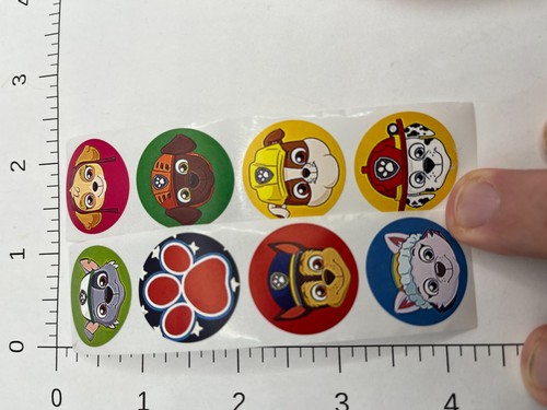 Sticker sheet paw - print, dog