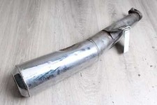 Exhaust muffler on the right