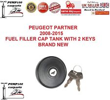FOR PEUGEOT PARTNER 2008-2015 FUEL PETROL DIESEL FILLER LOCKING TANK CAP & KEYS
