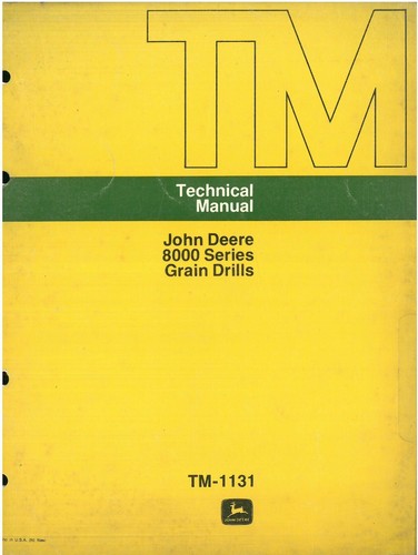 John deere grain drill - grain, 8000
