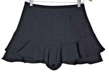 ZARA Women's Black RUFFLED