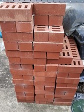 190 Class B Red Perforated Engineering Bricks.  Collection only.