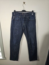 Henri Lloyd Jeans Men's 32x33 Dark Blue Denim Narrow Slim Fit