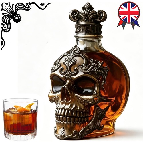Gothic skull head - gothic, glass