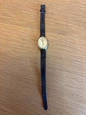 Montine of Switzerland vintage ladies wristwatch watch, working, leather strap