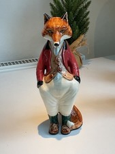 Rare Cinque Ports Pottery  Rye Pottery Figure Gentleman Freddie Fox Signed