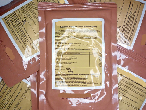 Chicken with lentils ration - chicken,