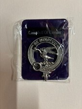 Scottish Clan Badge/Pin Brooch - Metal, Silver Tone - NEW - Choose your Clan