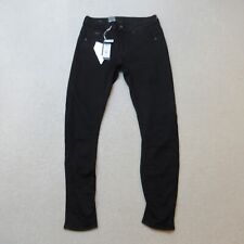 G-Star Raw Jeans Womens W30 L34 Black Arc 3D Skinny Super Stretch Denim NWT