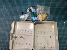 Key Cabinet Wall Mounted, Lockable Key Holder Storage Box, Tags Included