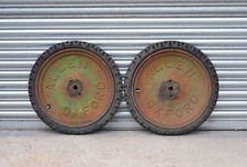 old ALLEN OXFORD wheels vintage grass scythe wheels pair of industrial wheels