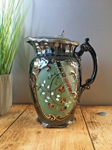 Antique jackfield green gold - antique,