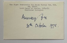 Murray fox lord mayor - murray, (