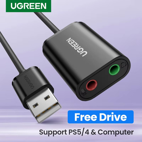 Ugreen usb sound card audio - sound,