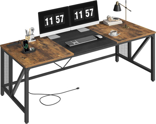 Computer desk with power - desk,