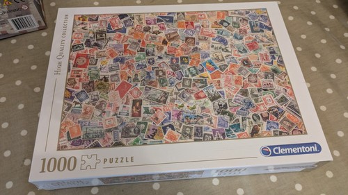 Clementoni stamps 1000 piece - clementoni,