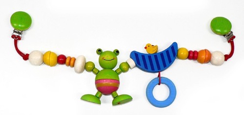Baby toy stroller chain - chain, frog
