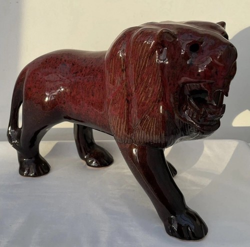 Vintage large ceramic red - ceramic,