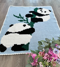 Panda Crochet Blanket Pattern