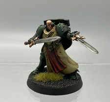 40K SPACE MARINES DARK ANGELS CONVERTED GRAND COMPANY MASTER LIEUTENANT PAINTED