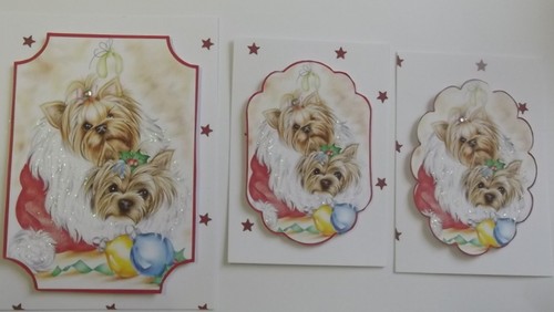 Beautiful xmas yorkies - xmas,