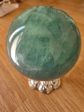 Green Fluorite Sphere Crystal