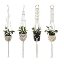 Macrame plant hanger - 4, x