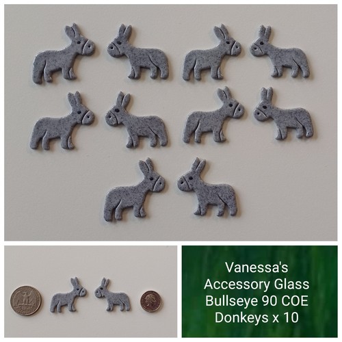Bullseye coe 10 donkeys - bullseye,