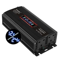 Yinleader Power Inverter 12v/24v 240v 1500w/3000w Converter Lcd Usb RRP £109