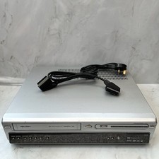 Bush DVRHS02 Silver DVD VHS Video Cassette Player Recorder Combi - No Remote