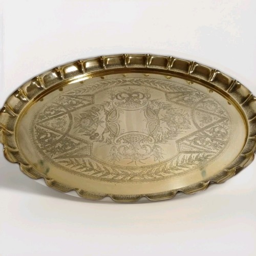 Vintage brass tray 19th centry - vintage,