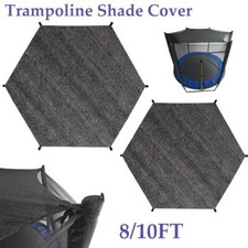 8ft/10ft Trampoline Cover Trampoline Sunshade Tent Cover Sun-Protection Black