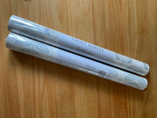 2 x Laura Ashley Sunflower Slate/Silver Rolls of Wallpaper Sealed Same Batch No: