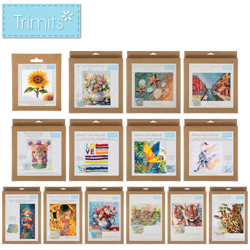 Trimits printed cross - cross, stitch
