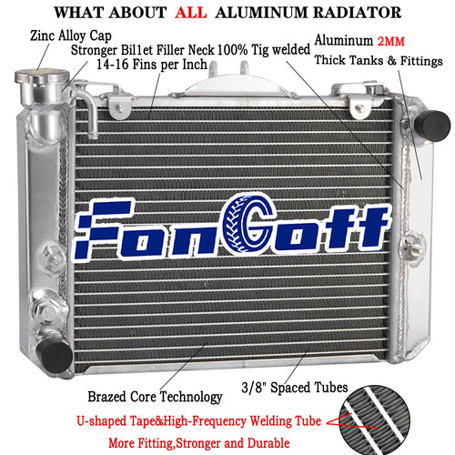 2row aluminium cooling - 2row,
