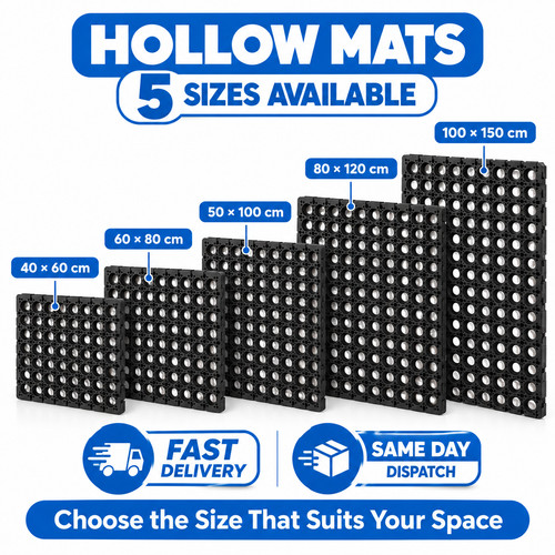 Hollow mat rubber floor - mat,