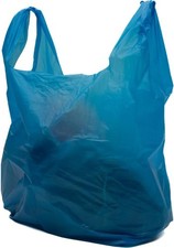 Recycled blue plastic carrier - blue,