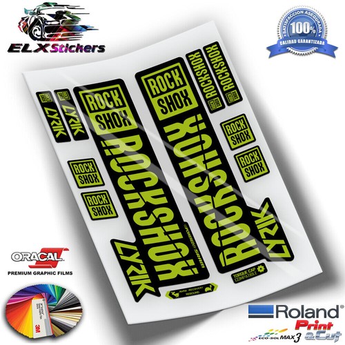 Fluor stickers rockshox - fluor,