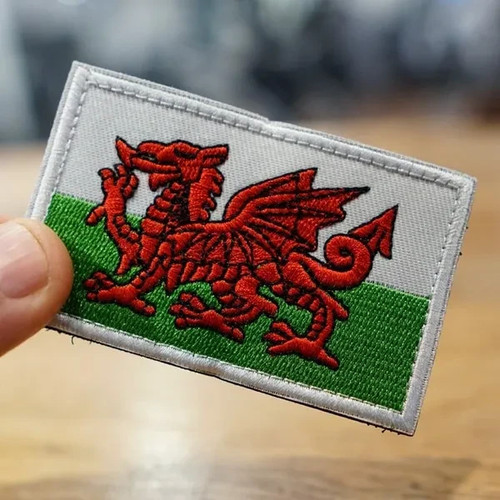 Welsh flag official velcro - flag,