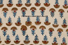 5 Yard Hand Block Floral Dabu