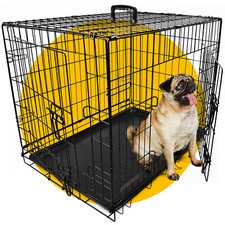 Refurbished Dog Crate with Removable Tray - S, M, L, XL & XXL